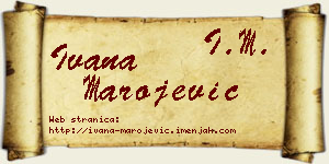 Ivana Marojević vizit kartica